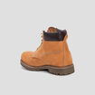 Bottines plates en cuir jaune homme