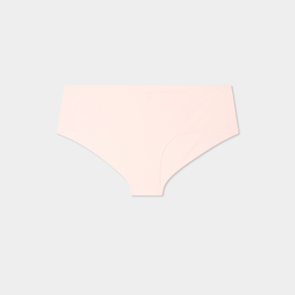 Shorty microfibre sans coutures rose clair femme