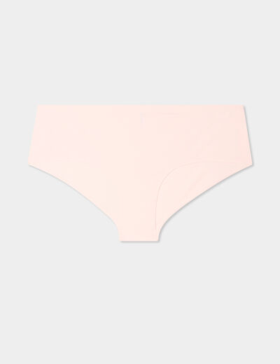 Shorty microfibre sans coutures rose clair femme