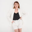 Blazer boutonné Mosquitos ivoire femme