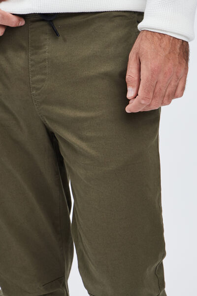 Pantalon jogpant vert kaki homme