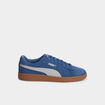 Tennis basses à lacets cuir Puma Smash bleu pétrole homme