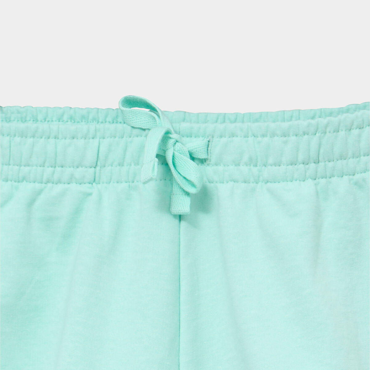Short molletonn&eacute; taille &eacute;lastiqu&eacute;e vert clair fille