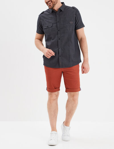 Short chino slim Creeks rouge homme
