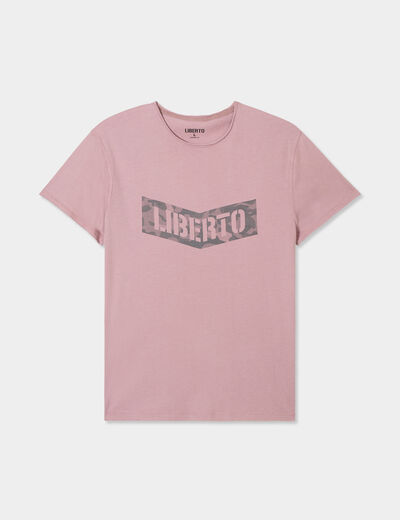 T-shirt manches courtes coton parme homme