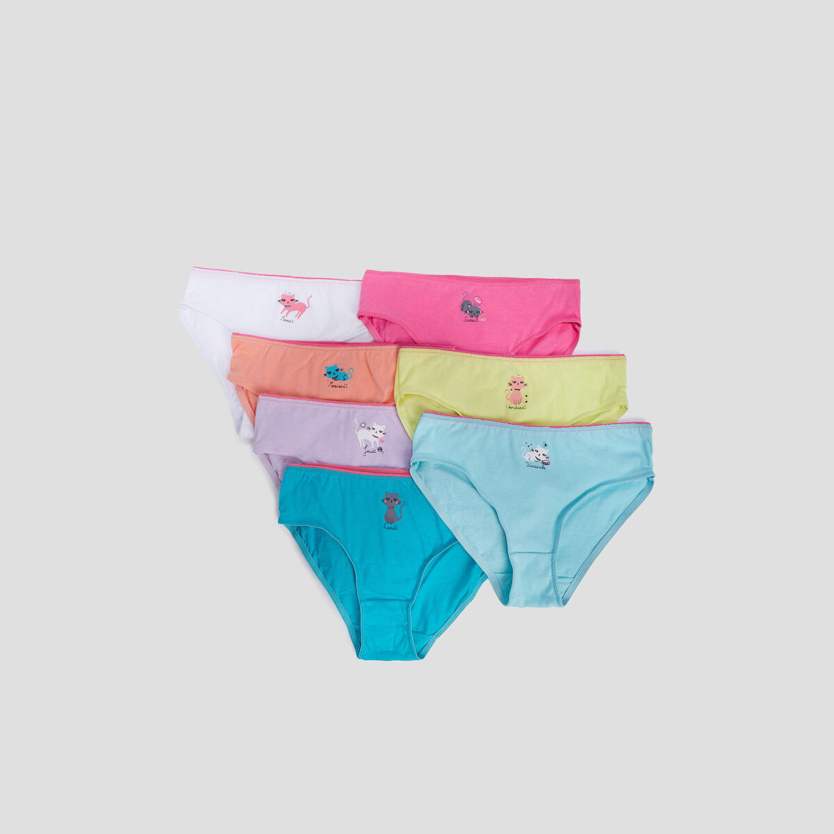 Lot 7 culottes multicolore fille