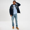 T-shirt col rond manches courtes coton bleu ciel homme