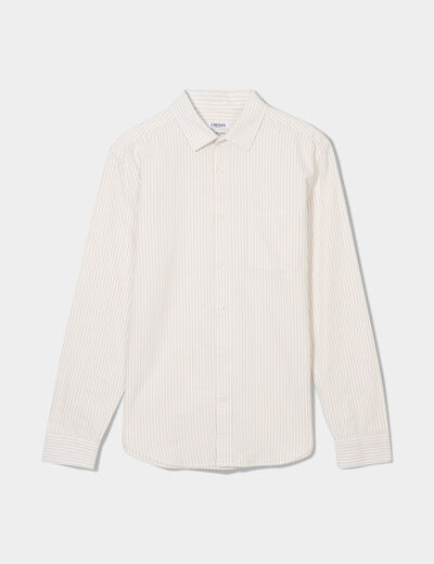 Chemise manches longues Creeks sable homme