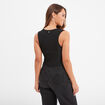 Débardeur cropped détail épaule Liberto noir femme