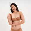 Soutien-gorge bandeau microfibre vieux rose femme
