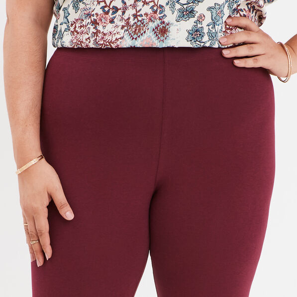 leggings 78eme bordeaux femmegt Leggings 7/8ème bordeaux femme grande taille