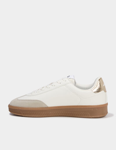 Baskets &agrave; lacets Josh Ellesse jaune or femme