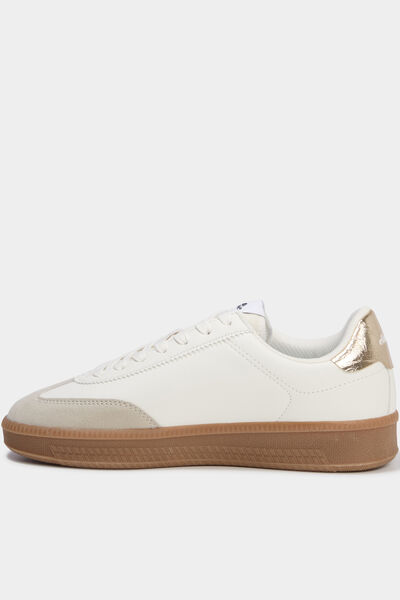 Baskets &agrave; lacets Josh Ellesse jaune or femme