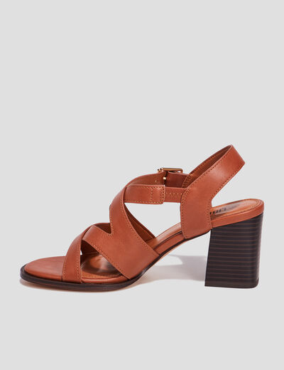 Sandales à talons Liberto marron femme