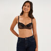 Soutien-gorge corbeille padd&eacute; marron femme