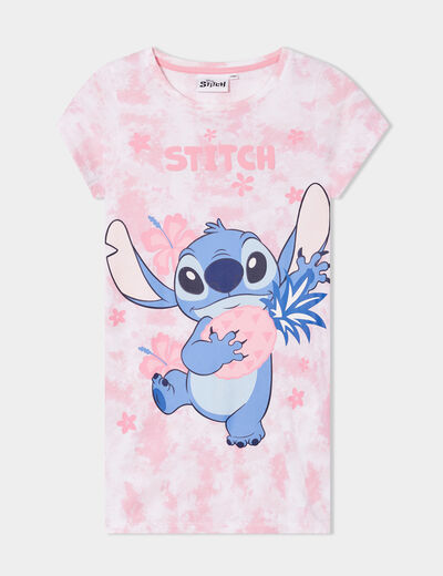 Chemise de nuit courte Stitch rose fushia fille