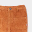 Pantalon droit velours côtelé marron cognac bébé garçon