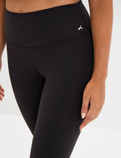 Legging corsaire de sport stretch noir femme