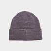 Bonnet avec bord &agrave; revers tricot&eacute; gris fonc&eacute; homme