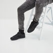 Tennis basses à lacets noir homme
