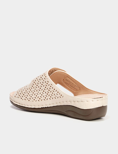 Sandales perforations Confortissimo blanc femme