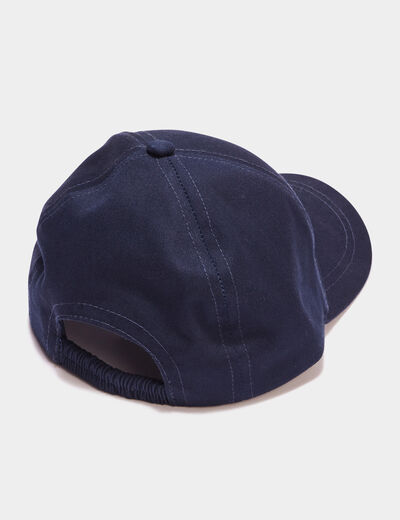 Casquette en matière coton bleu marine bébé garçon