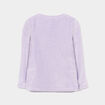 Ensemble pyjama 2 pi&egrave;ces effet polaire violet clair fille