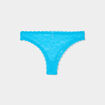 Tanga en dentelle bleu femme