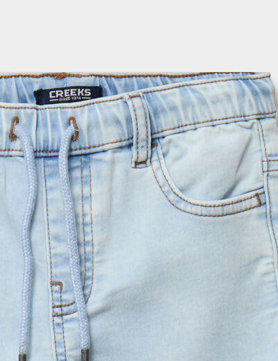 Bermuda en jean regular denim triple stone gar&ccedil;on