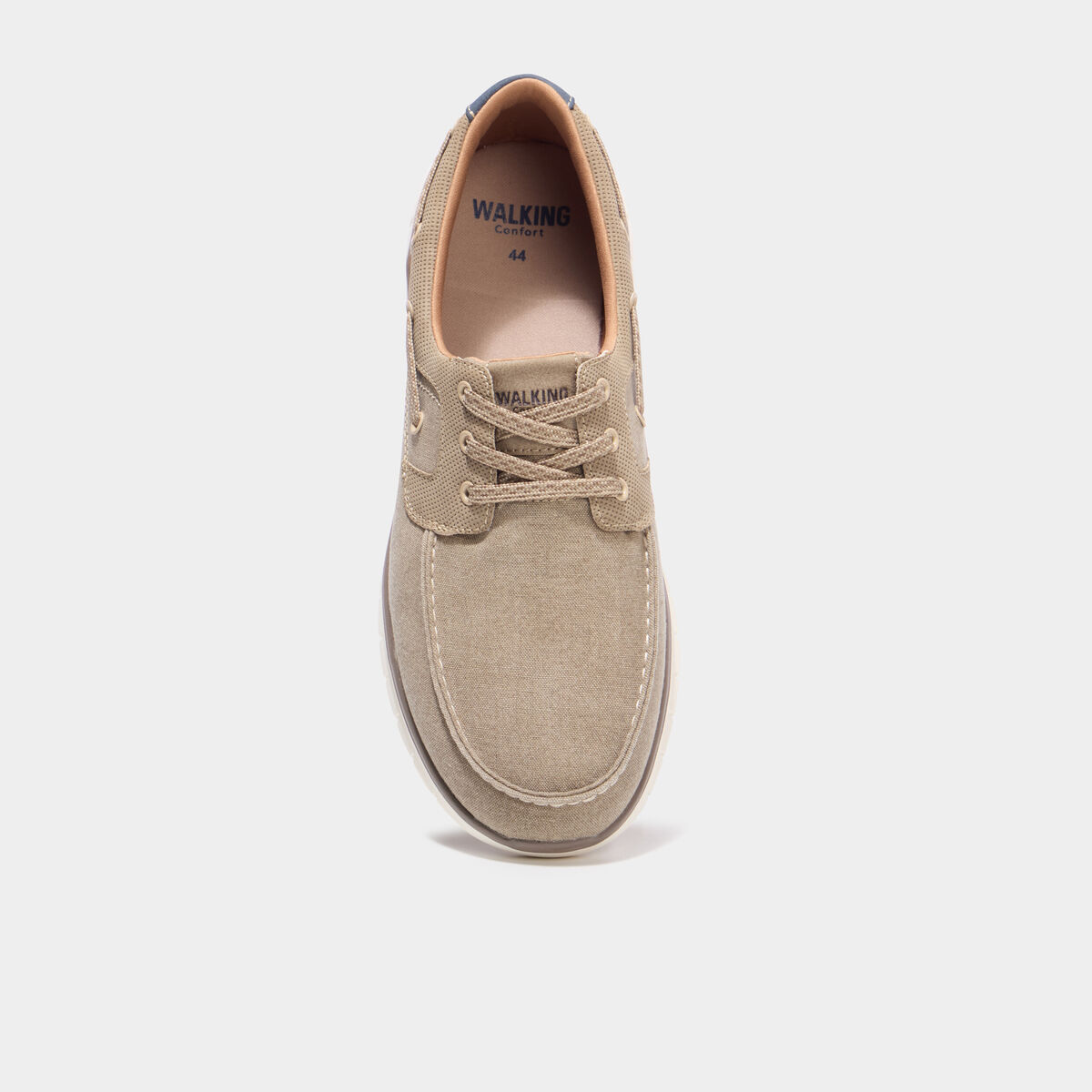 Chaussures bateau en jean sable homme