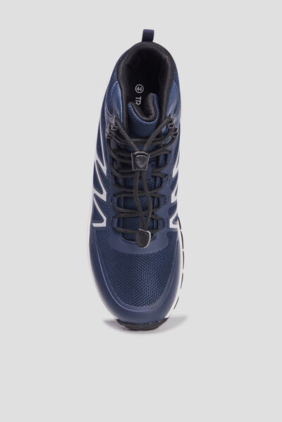 Boots à lacets Trappeur Bartix bleu marine homme