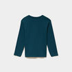 T-shirt manches longues bleu canard gar&ccedil;on