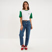 T-shirt maillot de football Alg&eacute;rie blanc mixte
