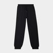 Pantalon de jogging molleton noir fille
