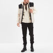 Pantalon cargo slim noir homme