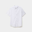 Chemise manches courtes coton blanc homme