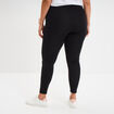 Legging avec taille &eacute;lastiqu&eacute;e noir femme grande taille
