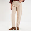 Jeans mom coton sable femme