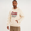 Sweat hoodie 1 poche ecru homme