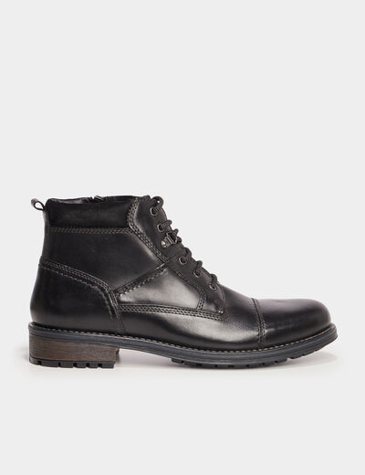 Boots en cuir Liberto noir homme
