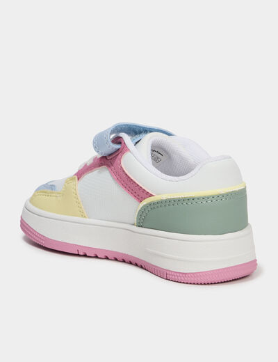 Tennis basses &agrave; scratchs Champion RD18 multicolore fille