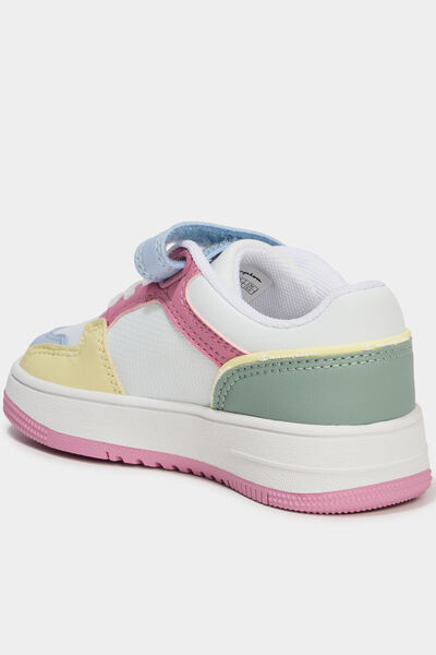 Tennis basses &agrave; scratchs Champion RD18 multicolore fille