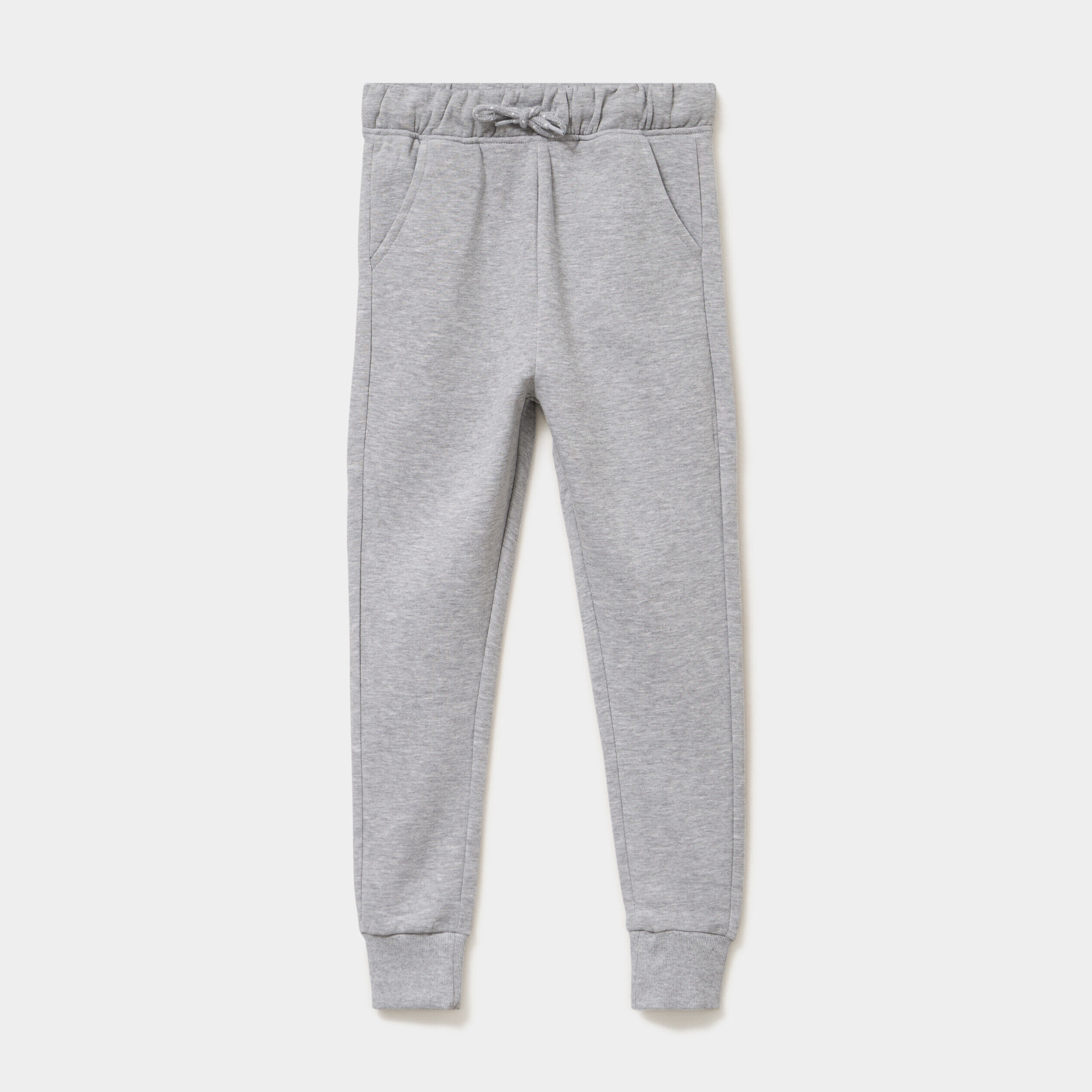 Pantalon jogging regular 2 poches gris clair garçon LH