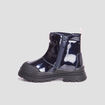 Bottines vernies à semelle épaisse noir fille