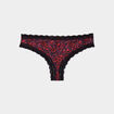 Lot de 2 tangas bords dentelle noir femme