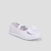 Babies en toile avec noeuds blanc fille