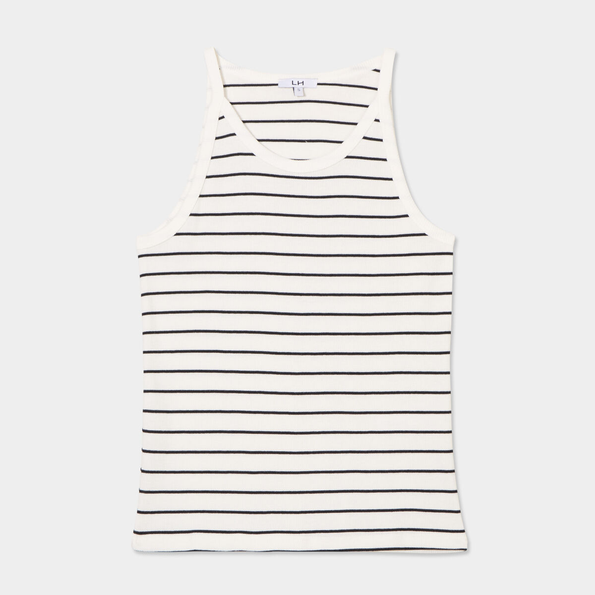 D&eacute;bardeur encolure am&eacute;ricaine coton ecru femme