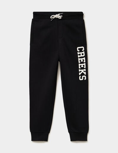 Pantalon de jogging regular noir gar&ccedil;on