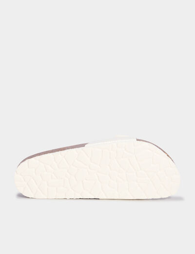 Mules blanc femme