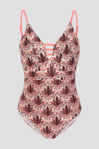 Maillot de bain une pièce blanc femme